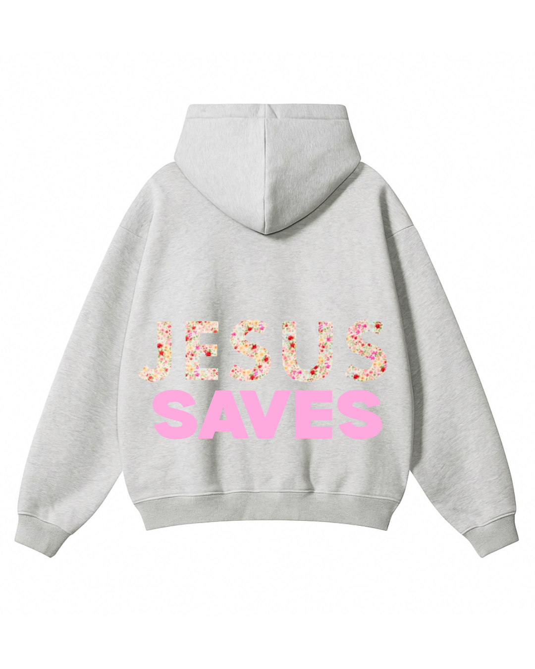 'Jesus Saves' Patch work hoodie