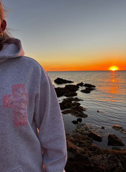 'Jesus Saves' Patch work hoodie